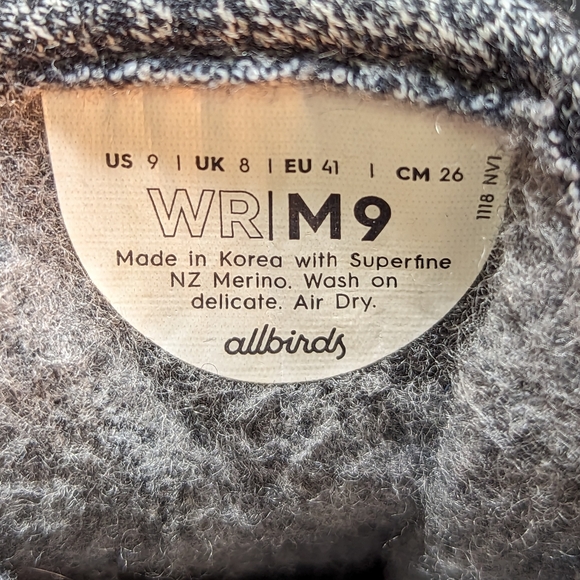 Men's Allbirds Wool Running Shoes WR M9 sz 9 - Picture 9 of 9